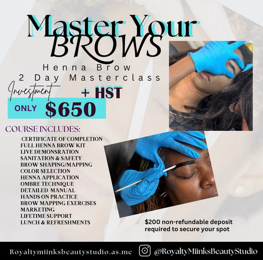 1 on 1 Henna Brow 2 Day Training
